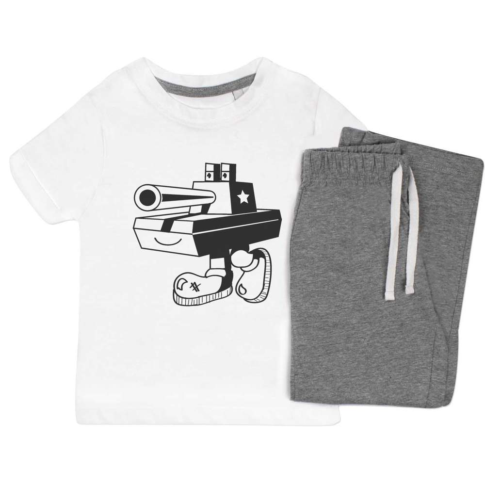 'Tank Boy' Kids Nightwear / Pyjama Set (KP001110)