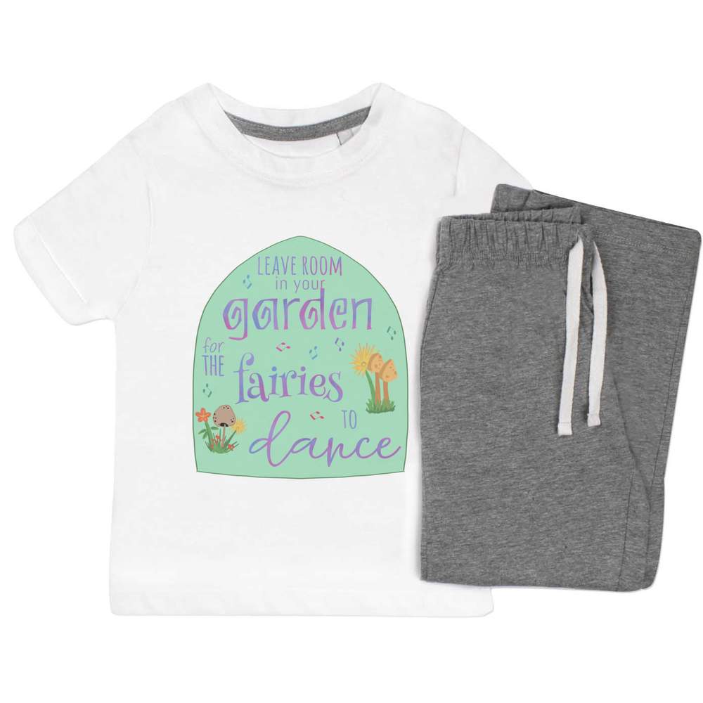 'Leave Room For The Fairies To Dance' Kids Nightwear / Pyjama Set (KP042467)
