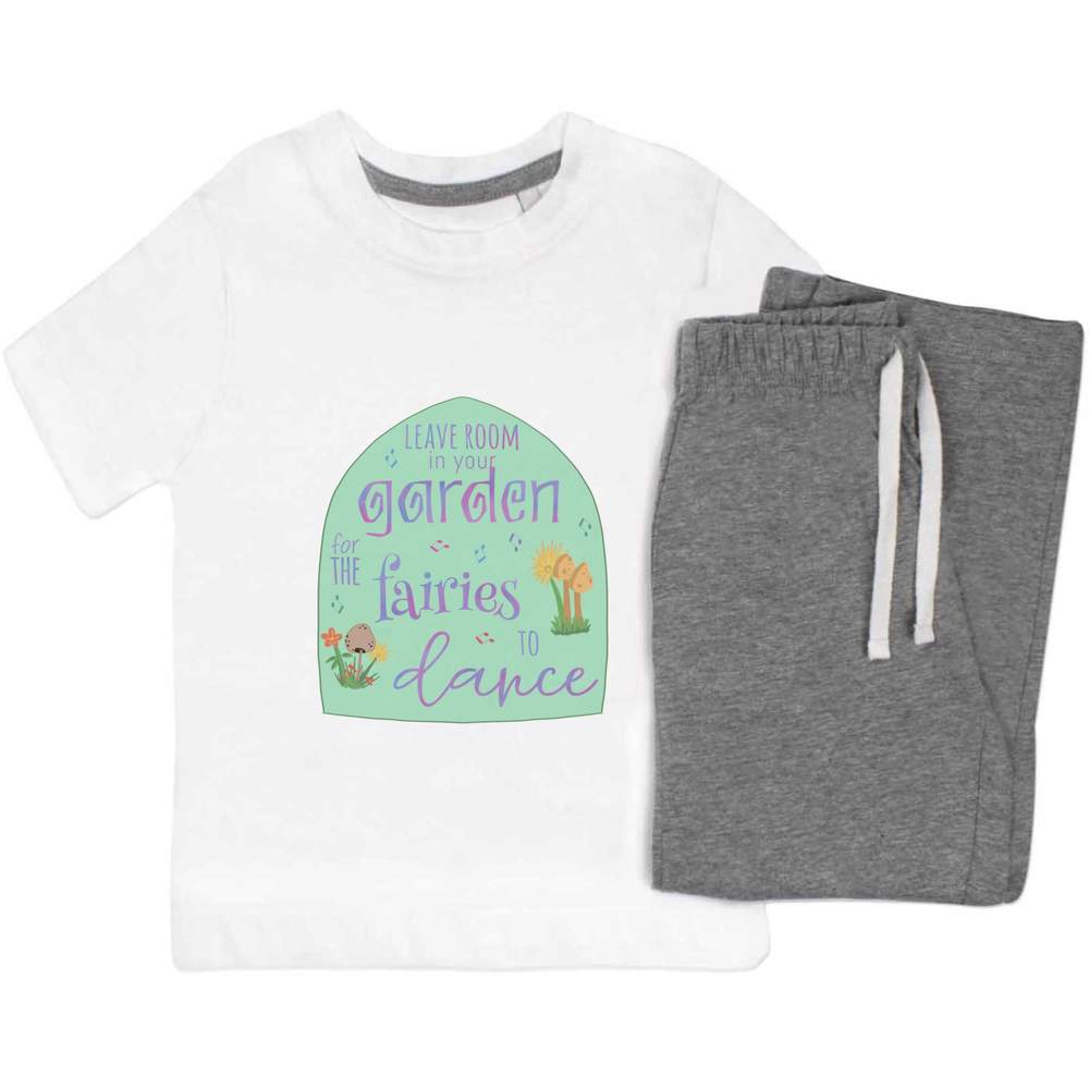'Leave Room For The Fairies To Dance' Kids Nightwear / Pyjama Set (KP042467)