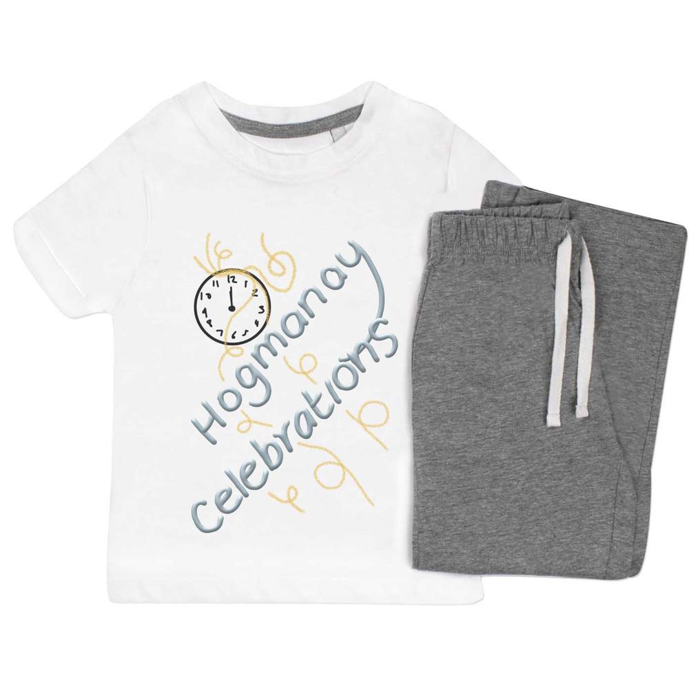 'Hogmanay Scottish New Year' Kids Nightwear / Pyjama Set (KP043659)