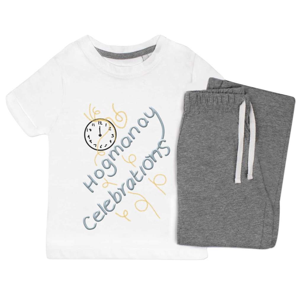 'Hogmanay Scottish New Year' Kids Nightwear / Pyjama Set (KP043659)