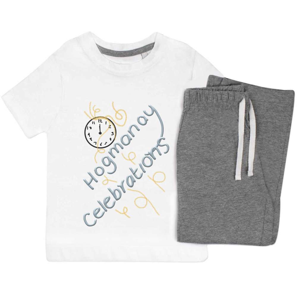 'Hogmanay Scottish New Year' Kids Nightwear / Pyjama Set (KP043659)