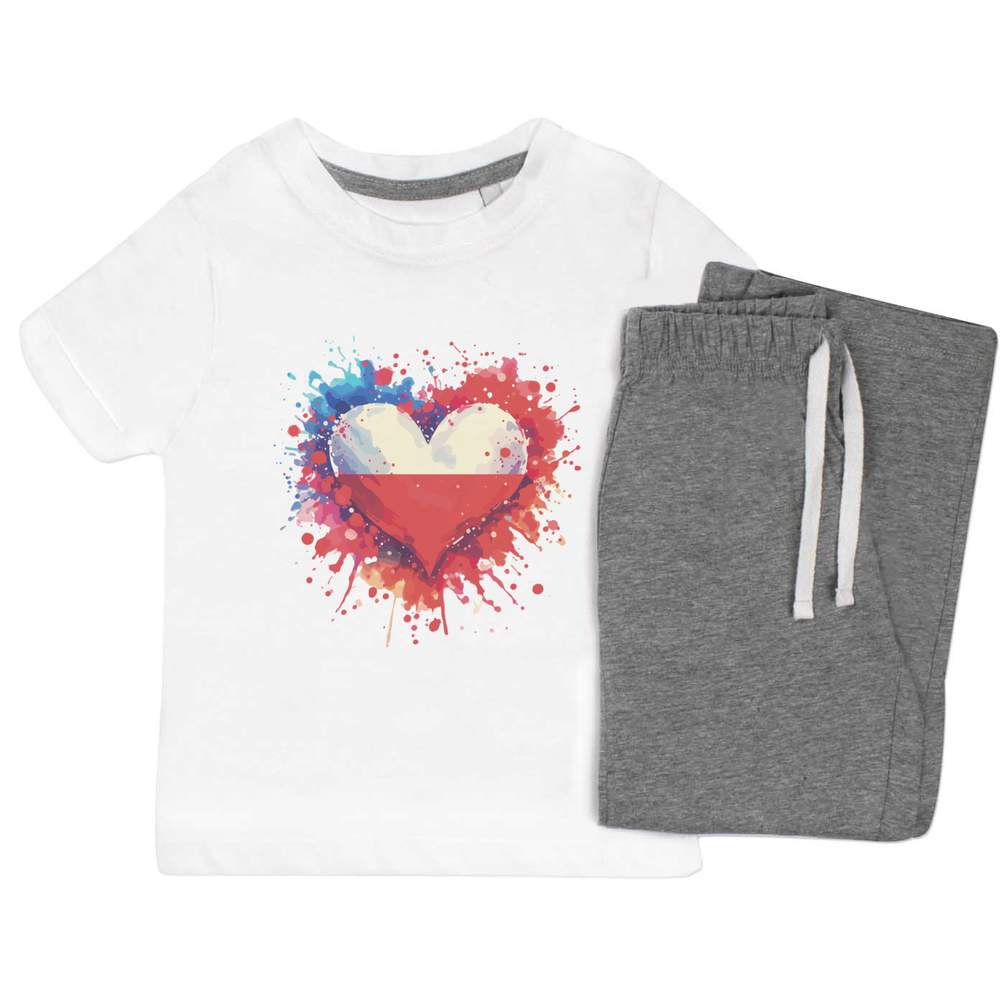 'Love Poland' Kids Nightwear / Pyjama Set (KP047497)