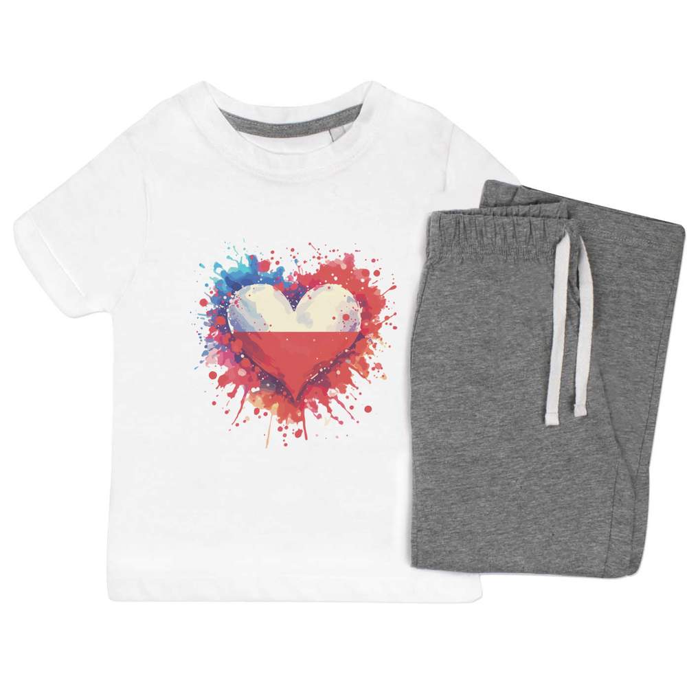 'Love Poland' Kids Nightwear / Pyjama Set (KP047497)