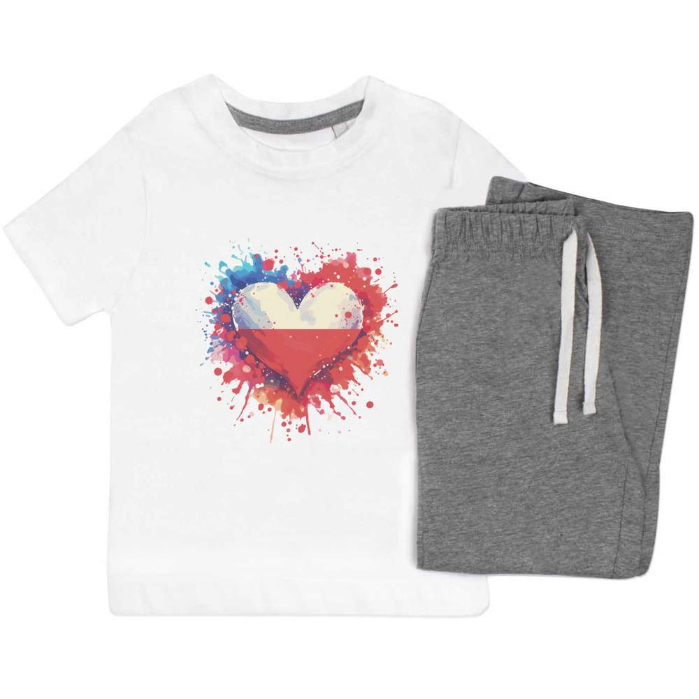 'Love Poland' Kids Nightwear / Pyjama Set (KP047497)