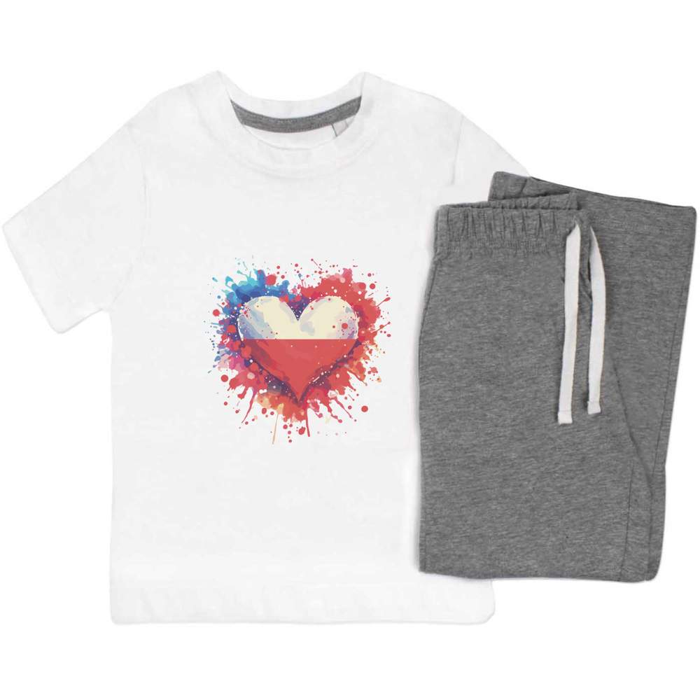 'Love Poland' Kids Nightwear / Pyjama Set (KP047497)