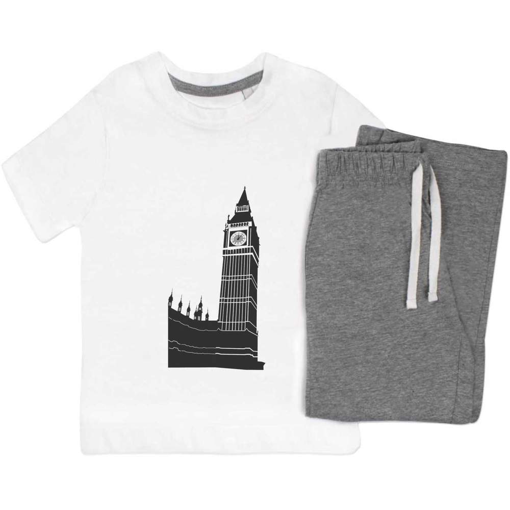 'Big Ben Clock' Kids Nightwear / Pyjama Set (KP050719)