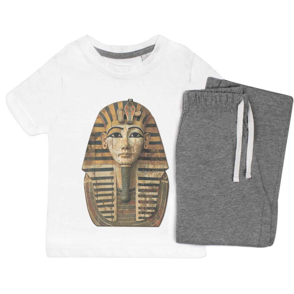 'Egyptian Pharaoh Front View' Kids Nightwear / Pyjama Set (KP051241)