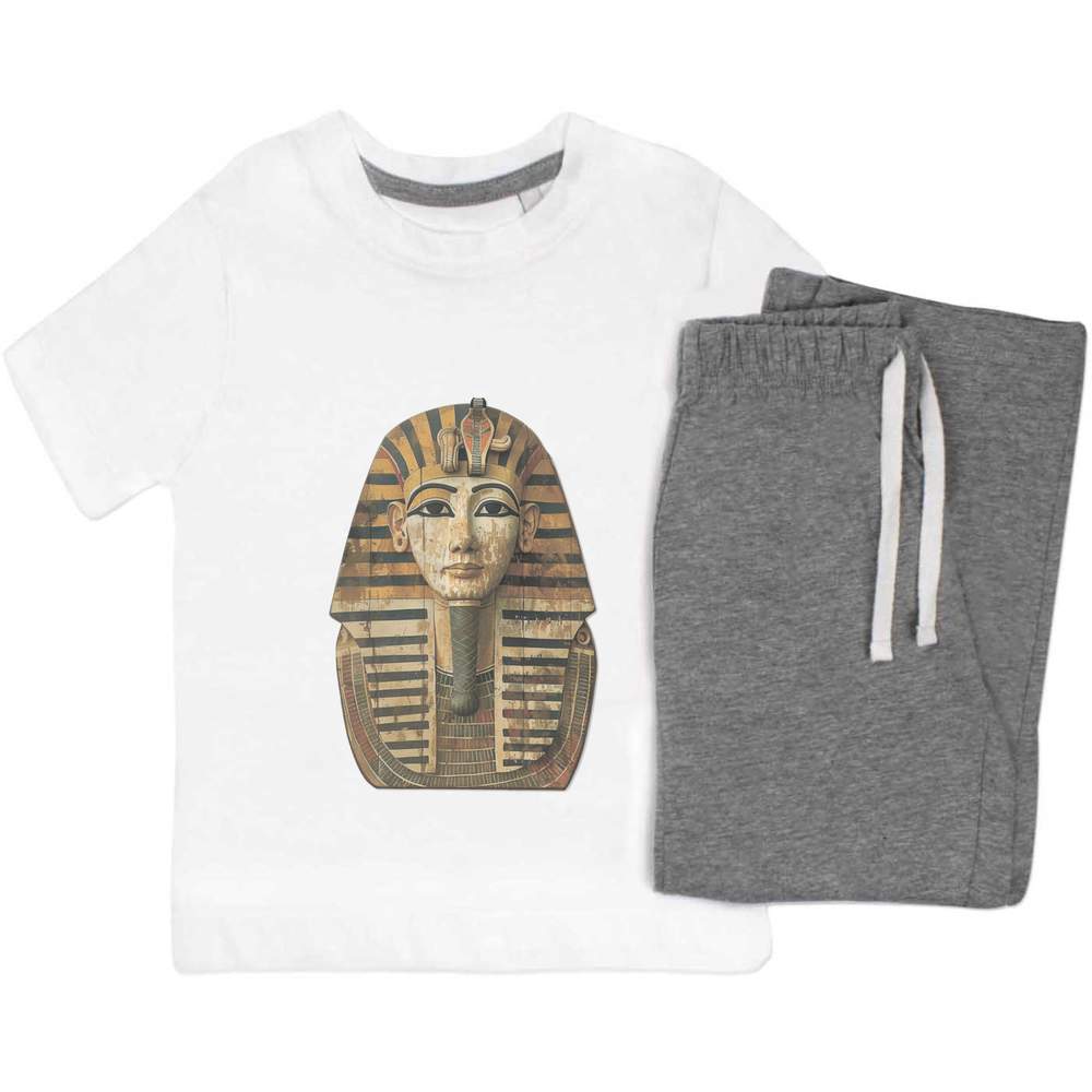 'Egyptian Pharaoh Front View' Kids Nightwear / Pyjama Set (KP051241)