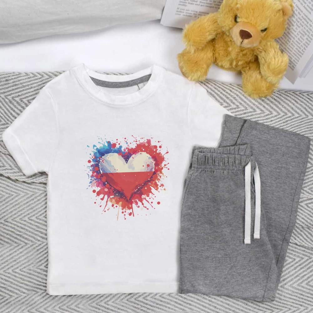 'Love Poland' Kids Nightwear / Pyjama Set (KP047497)