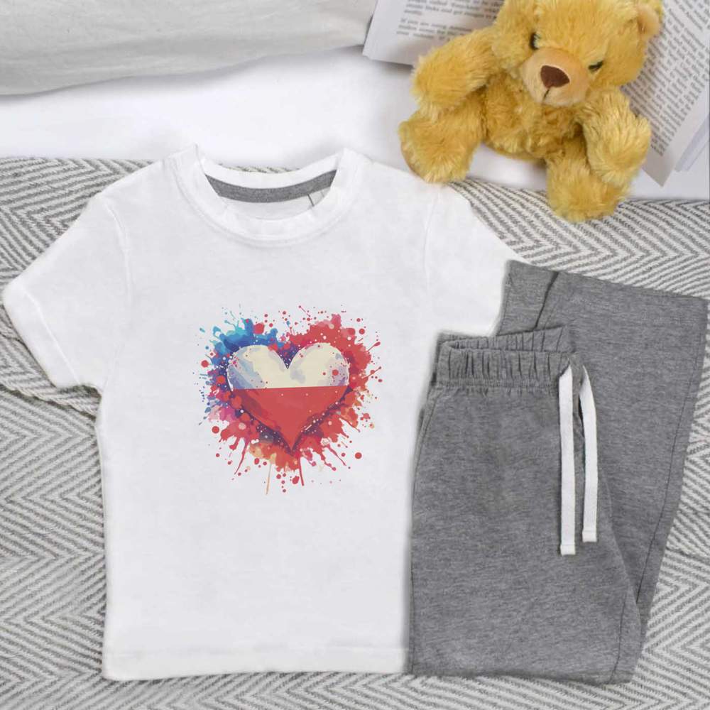 'Love Poland' Kids Nightwear / Pyjama Set (KP047497)