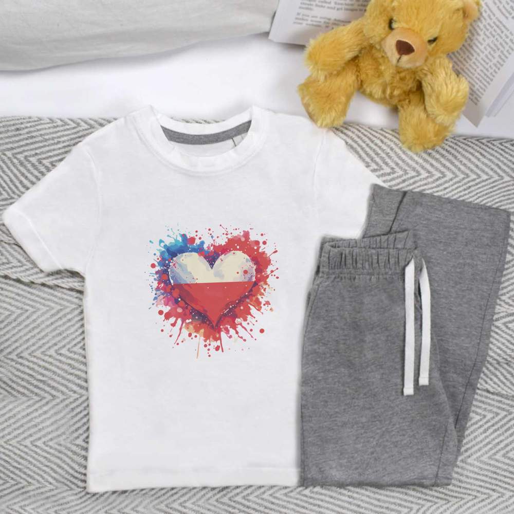 'Love Poland' Kids Nightwear / Pyjama Set (KP047497)