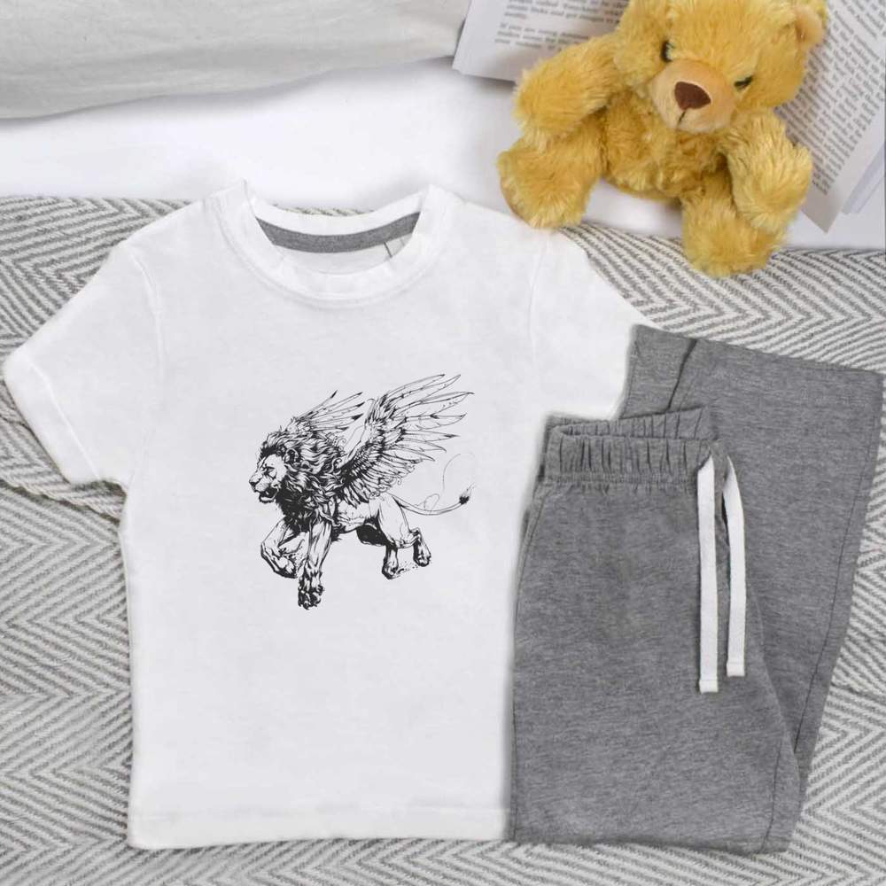 'Flying  Griffin' Kids Nightwear / Pyjama Set (KP047978)