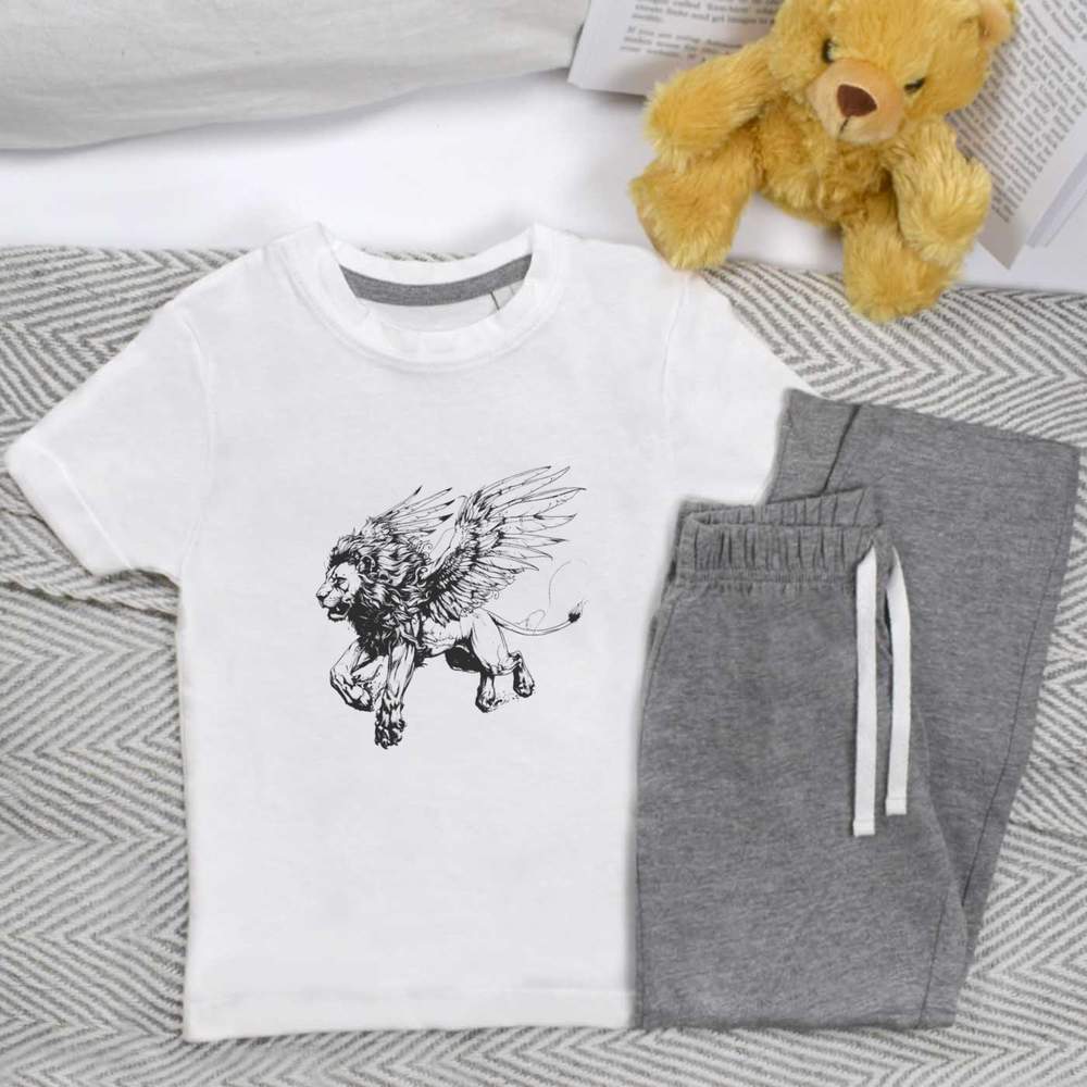 'Flying  Griffin' Kids Nightwear / Pyjama Set (KP047978)
