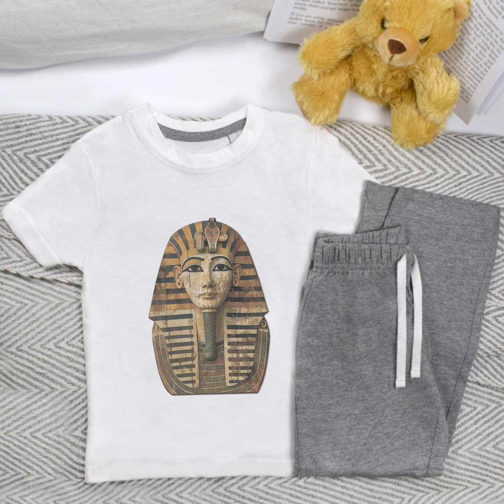 'Egyptian Pharaoh Front View' Kids Nightwear / Pyjama Set (KP051241)