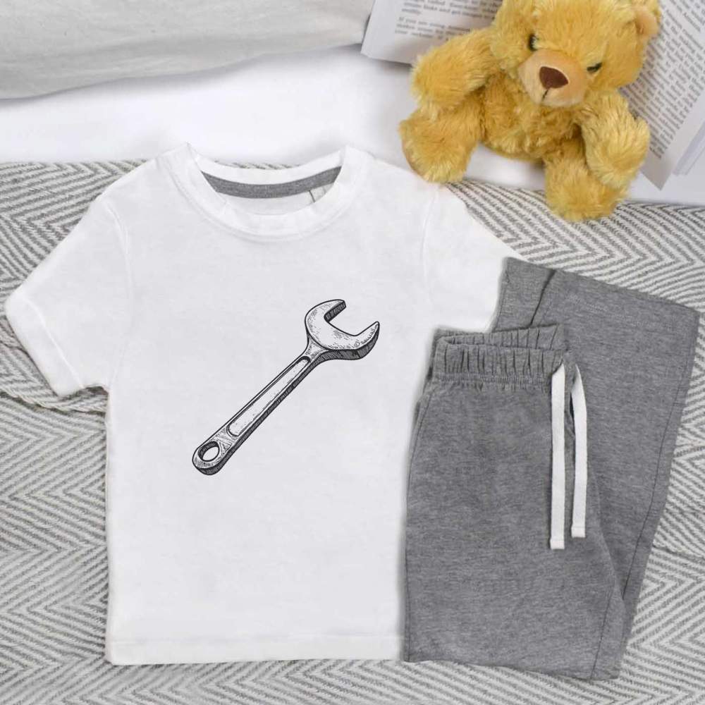 'Single Spanner' Kids Nightwear / Pyjama Set (KP052937)