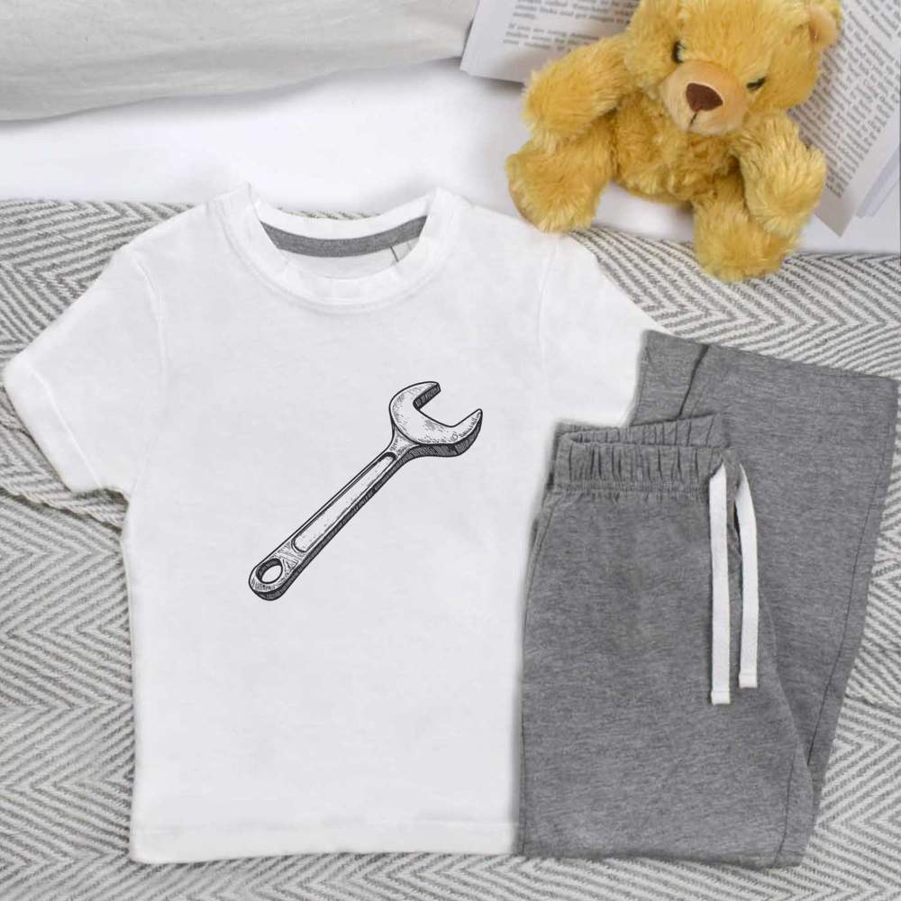 'Single Spanner' Kids Nightwear / Pyjama Set (KP052937)