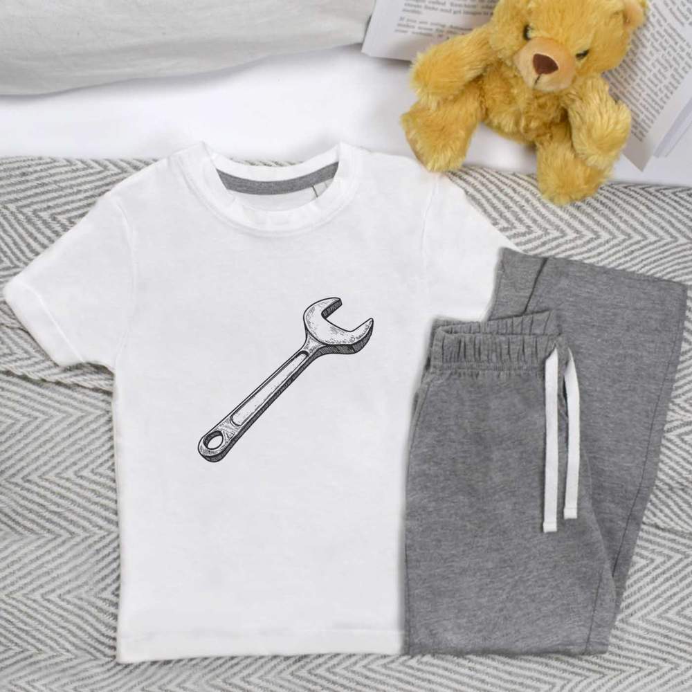 'Single Spanner' Kids Nightwear / Pyjama Set (KP052937)