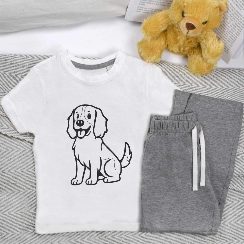 'English Springer Spaniel' Kids Nightwear / Pyjama Set (KP054427)