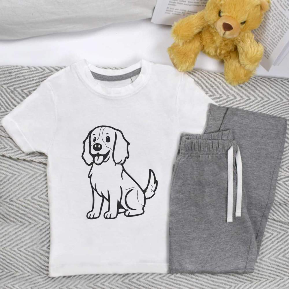 'English Springer Spaniel' Kids Nightwear / Pyjama Set (KP054427)