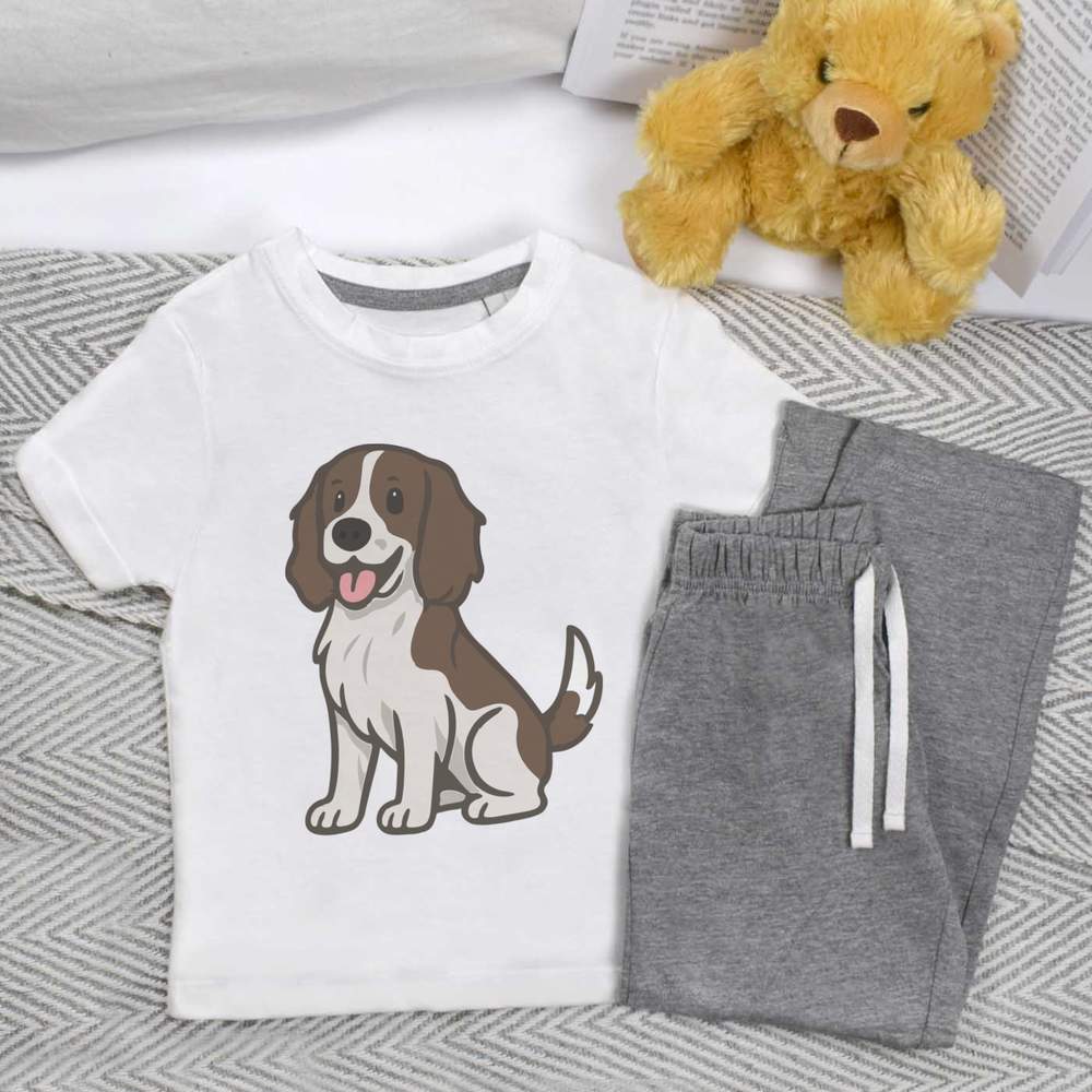 'English Springer Spaniel' Kids Nightwear / Pyjama Set (KP054428)