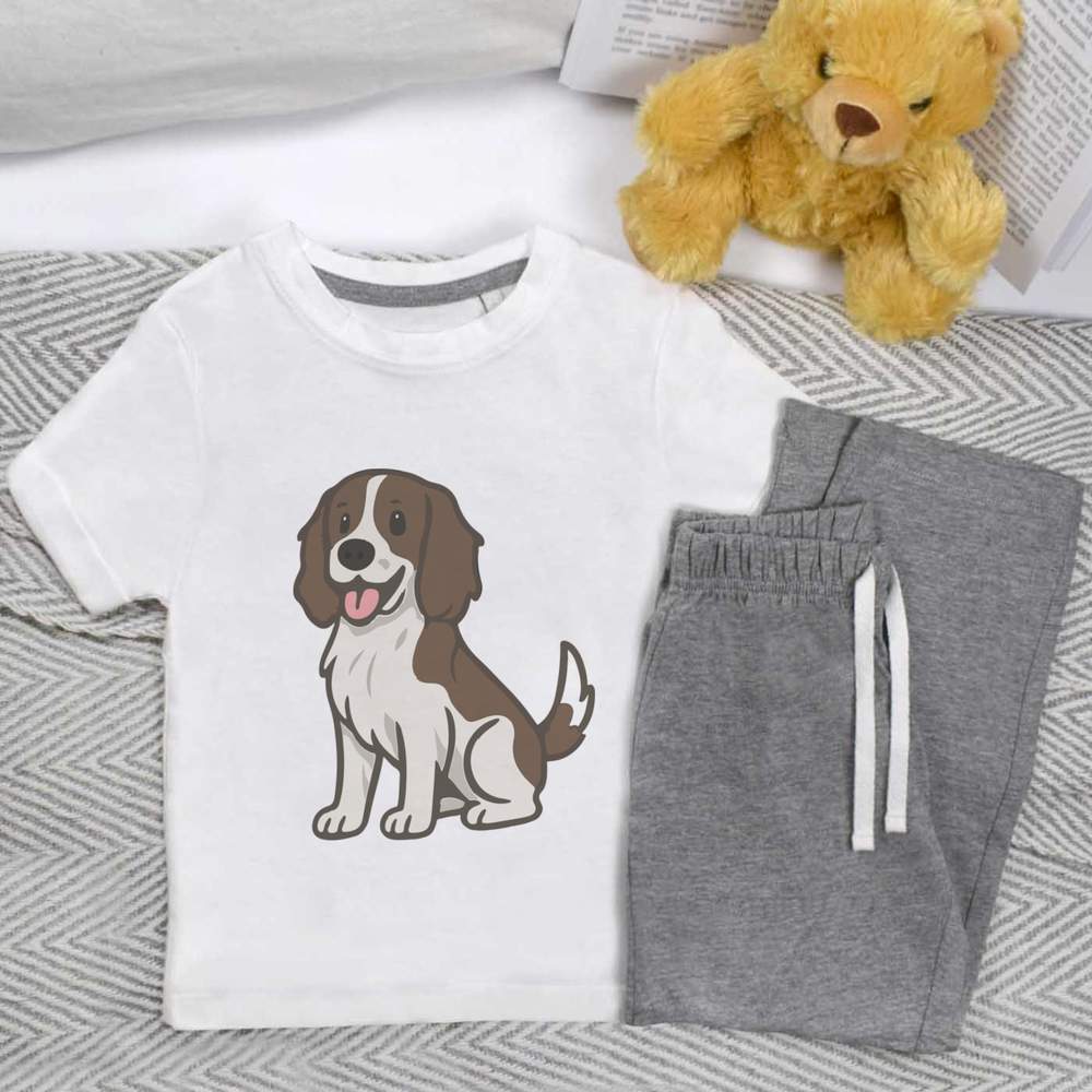 'English Springer Spaniel' Kids Nightwear / Pyjama Set (KP054428)