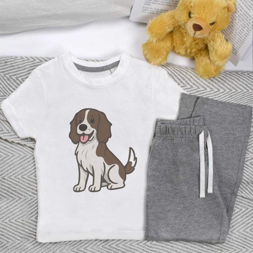 'English Springer Spaniel' Kids Nightwear / Pyjama Set (KP054428)