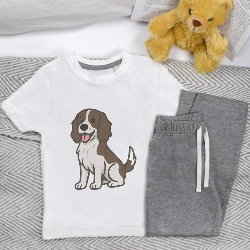 'English Springer Spaniel' Kids Nightwear / Pyjama Set (KP054428)