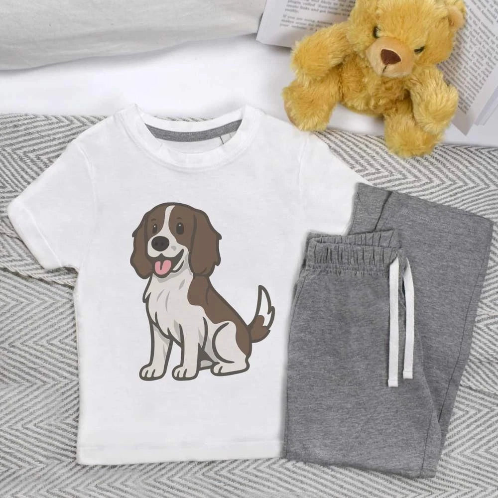 'English Springer Spaniel' Kids Nightwear / Pyjama Set (KP054428)