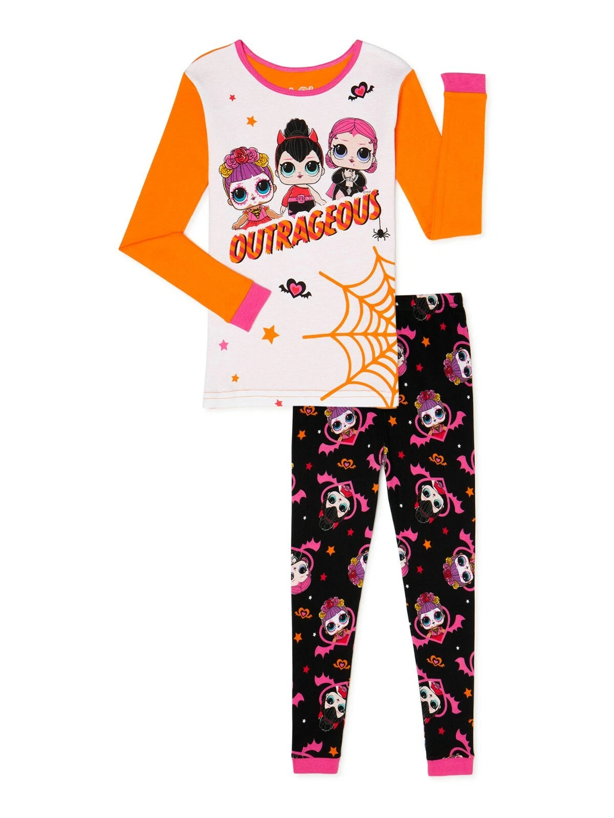 New L.O.L Surprise! Halloween Top & Bottoms Pajama Set 6 8 10