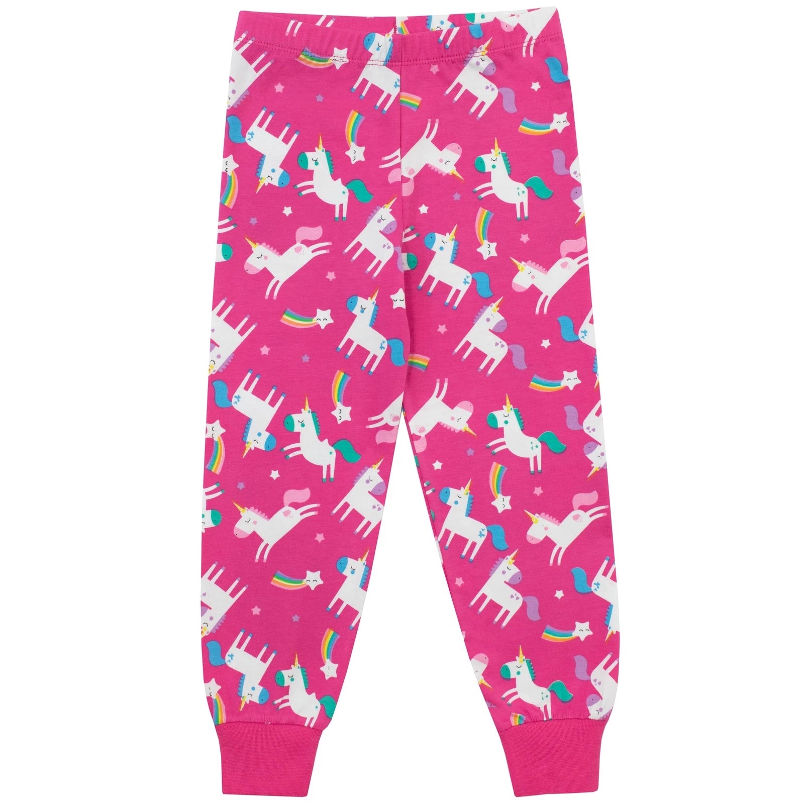 Rainbow Glitter Unicorn Pyjamas  5 6 7 8 9 10 11 12 Years PJs Nightwear Pink