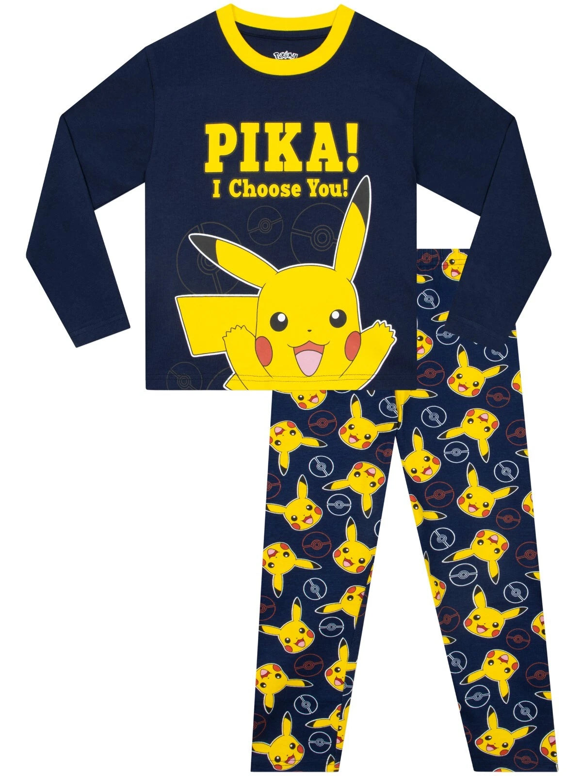 Pokemon Pyjamas | Pikachu Boys Pyjama Set | Boys Pokemon PJs