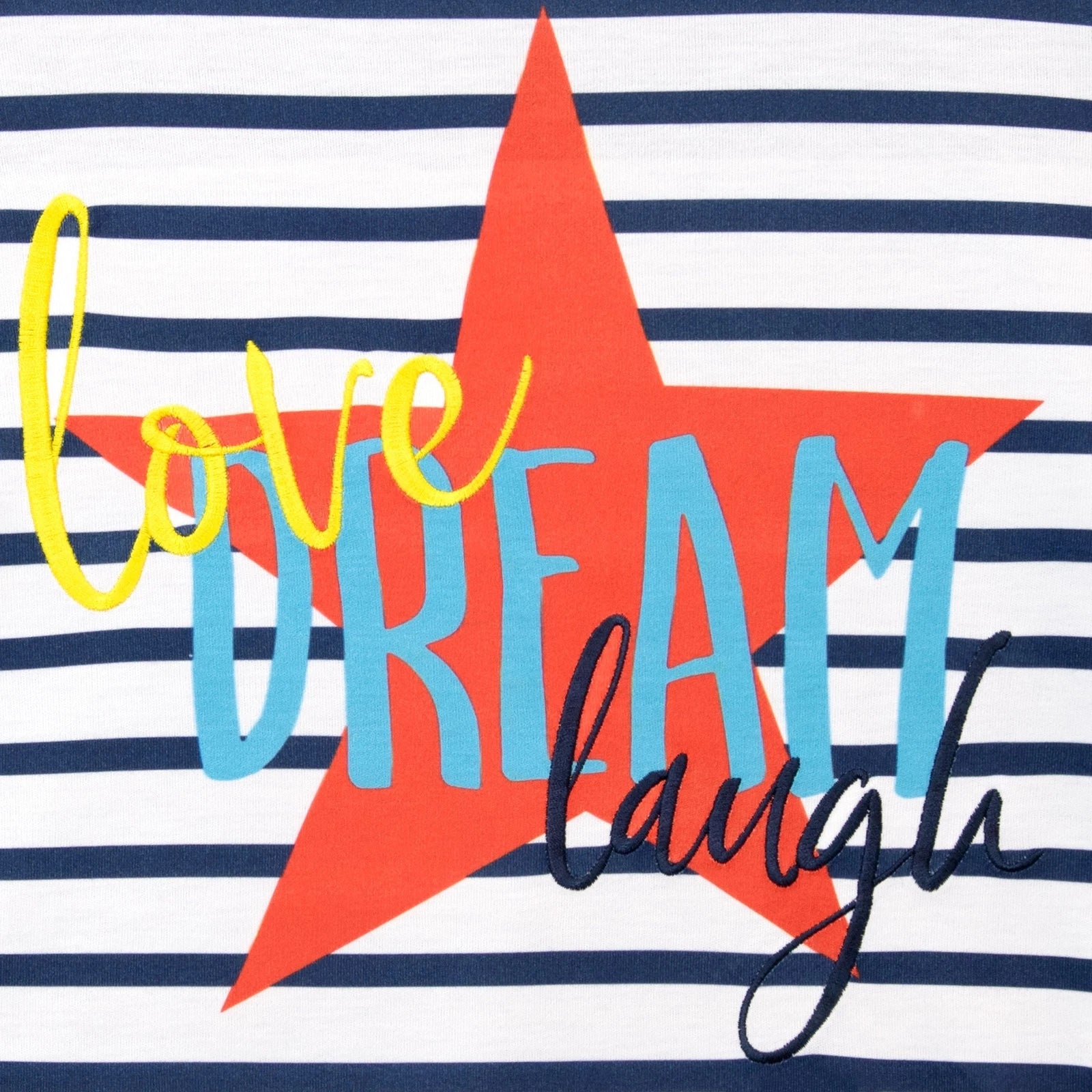 Girls Pyjamas Loungewear Set PJs 6-13 Years Stripes Dots Love, Dream, Laugh Gift