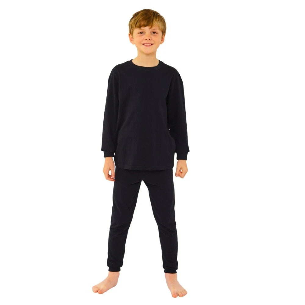 Boys Pyjama PJ Nightwear Sets 2 Piece Check Bottom Loungewear Short Long Bedlam