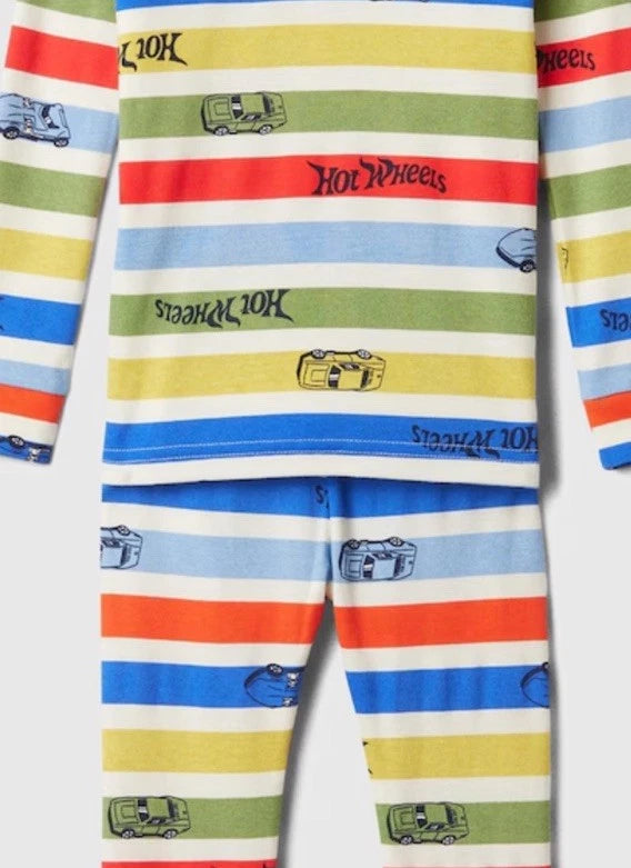 NWT Baby Gap Boys Hot Wheels Pajamas race cars auto organic  you pick size