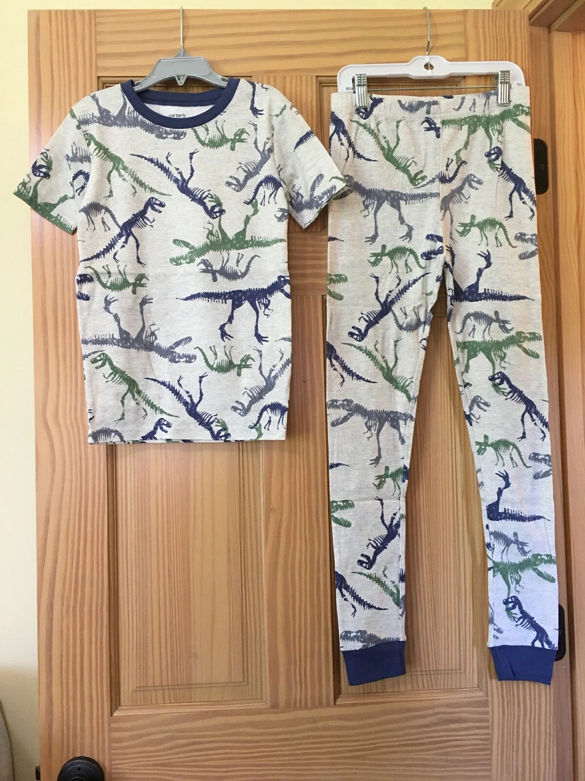 New Carter's Boys Dinosaur Pajama set Snug Fit Multicolor many sizes