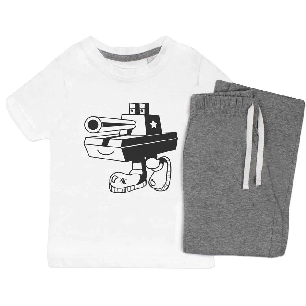 'Tank Boy' Kids Nightwear / Pyjama Set (KP001110)
