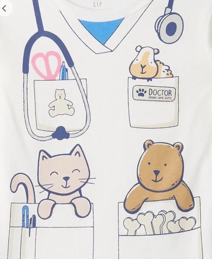 NWT Baby Gap Toddler Girls Boys Unisex Pajamas Vet Veterinarian Animals  u pick