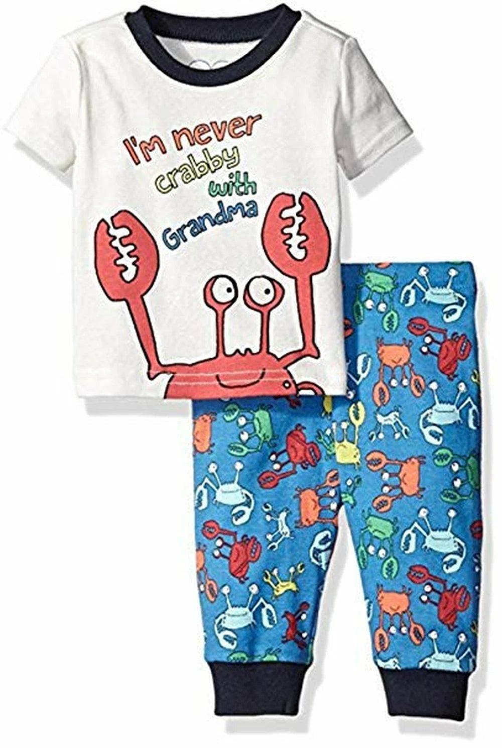 Toddler Boy's I'm Never Crabby With Grandma Pajama Set
