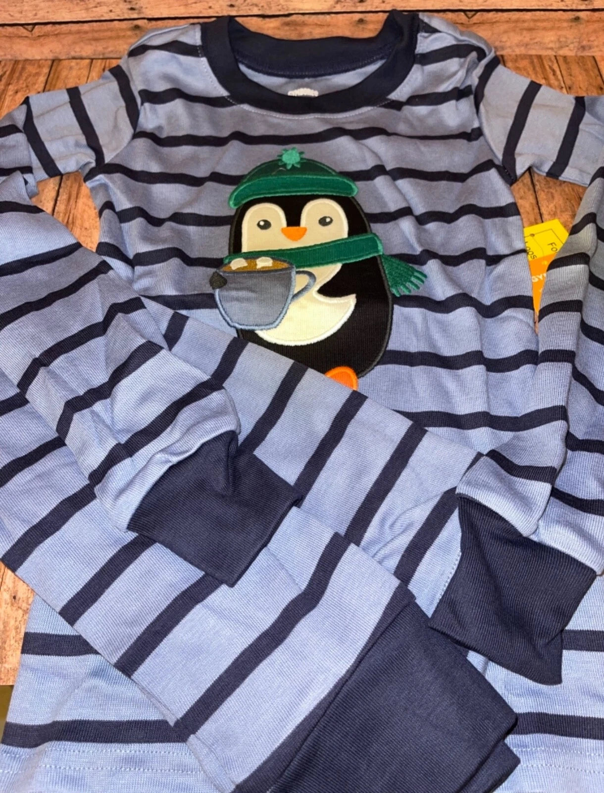 NW Gymboree unisex boys girls Polar Party Penguin gymmies pjs pajamas sz 6 8