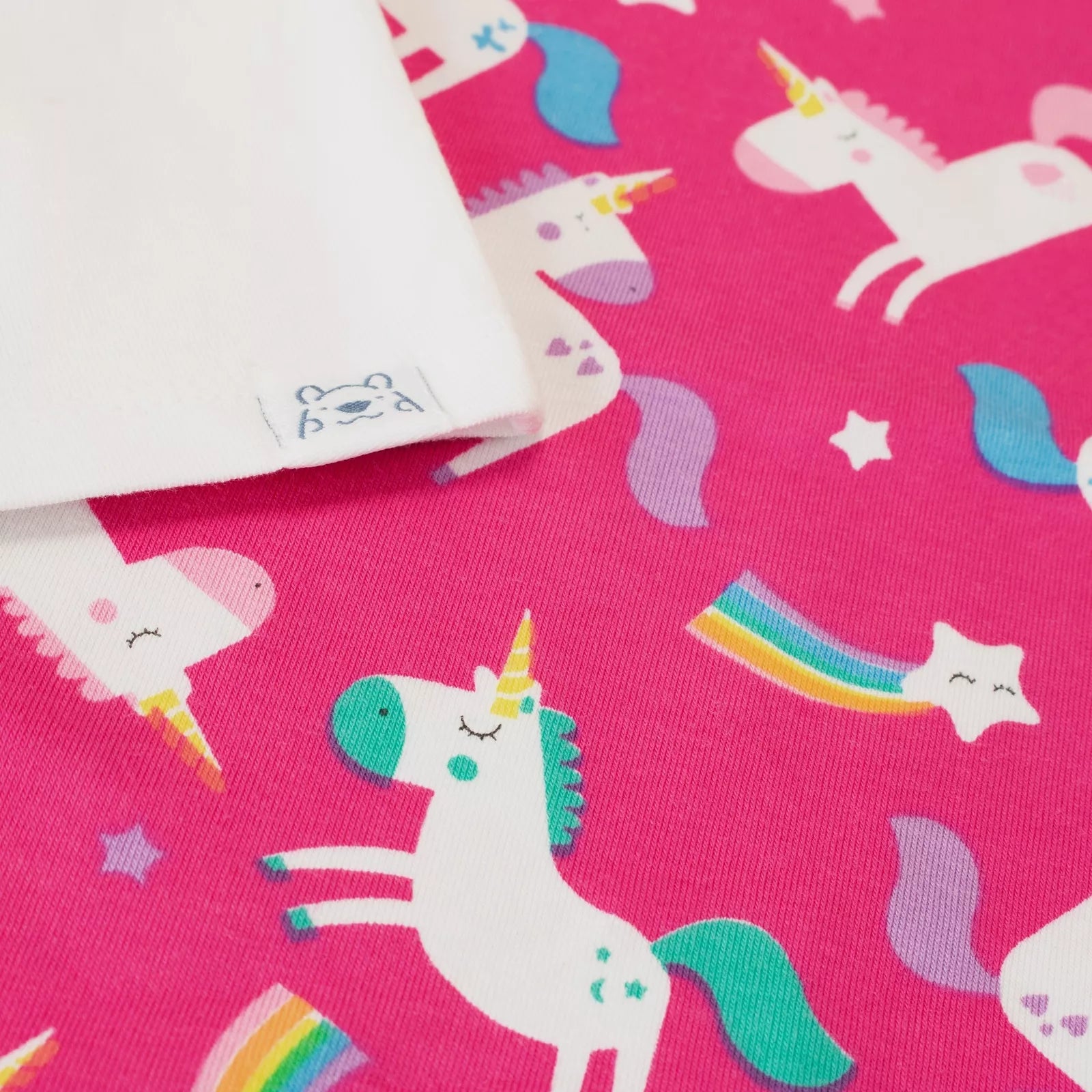Rainbow Glitter Unicorn Pyjamas  5 6 7 8 9 10 11 12 Years PJs Nightwear Pink