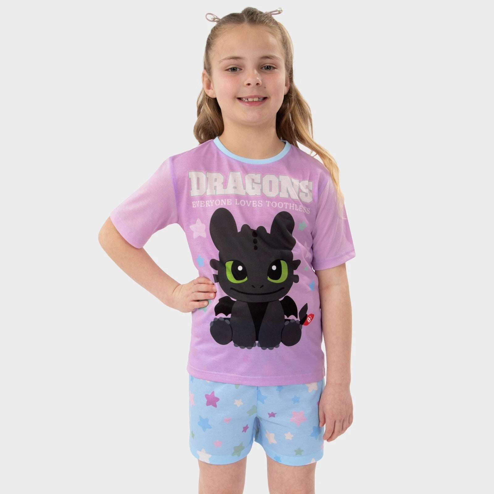 How To Train Your Dragon Pyjamas | Girls Short Pyjamas | Toothless Pjs For Girls