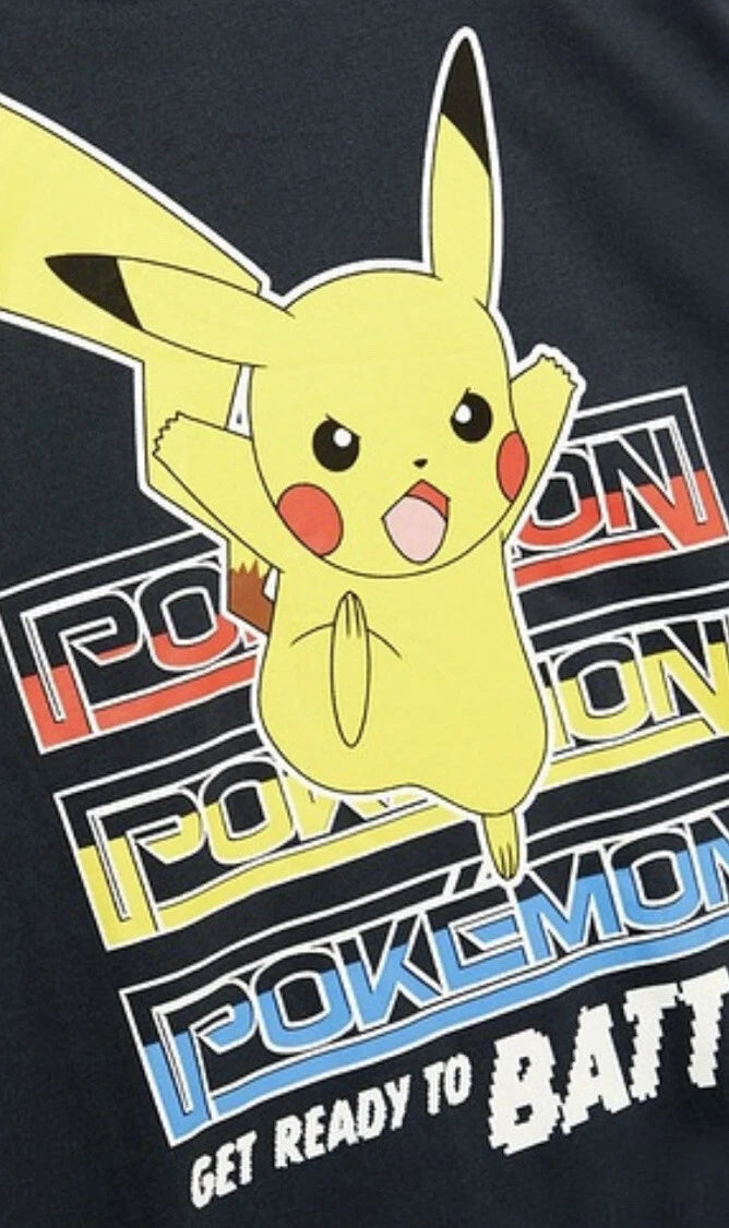 New Boys Boys Pokemon Long Sleeve Pyjama Set Size 6-7 Years