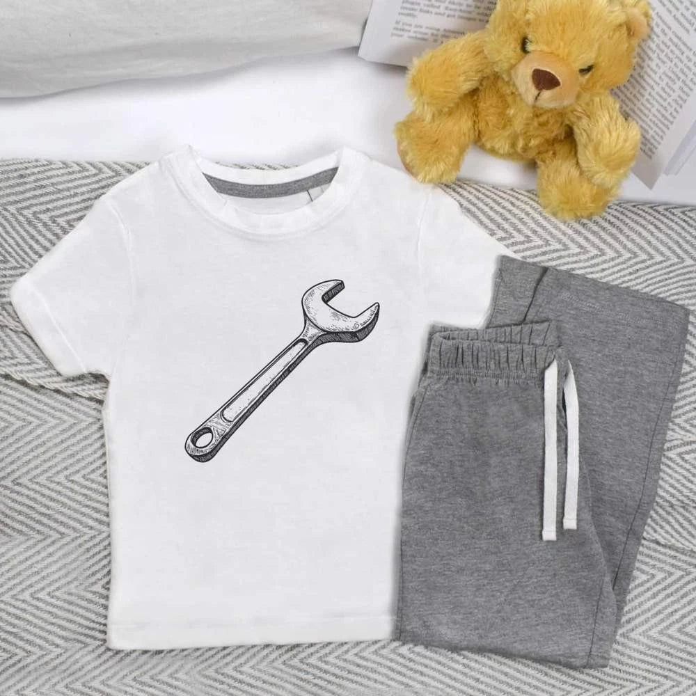 'Single Spanner' Kids Nightwear / Pyjama Set (KP052937)