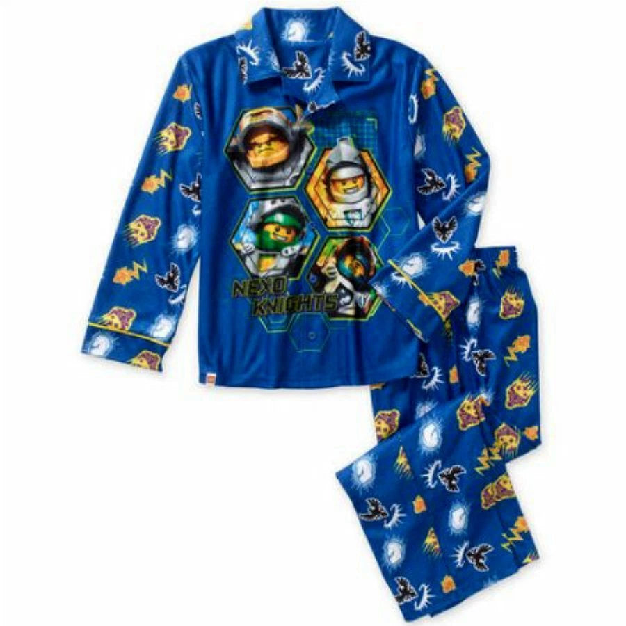 Lego Nexo Knights Sleepwear boys Pajamas Size 6-7 Small 2 Piece Set New w Tags