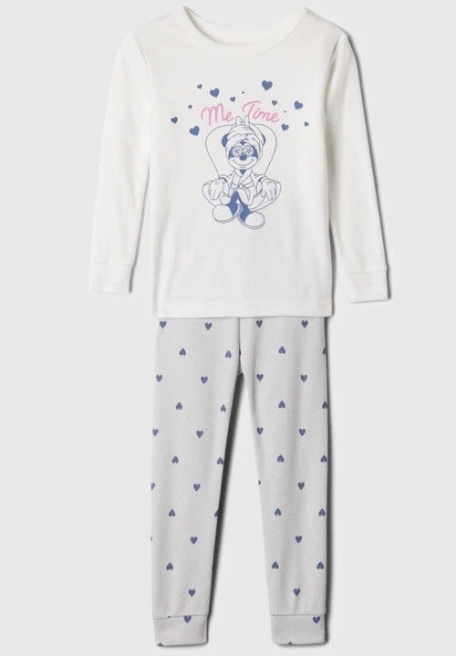 NWT Baby Gap Girls Toddler Pajamas Minnie Mouse organic Spa Day Hearts   U Pick