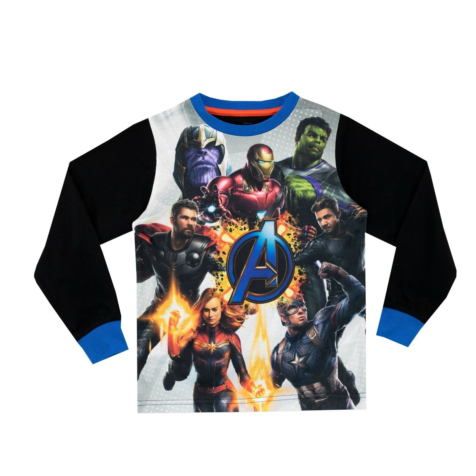 Marvel Avengers Pyjamas Kids Boys 5-13 Years Loungewear PJs Pyjama Set Long PJs