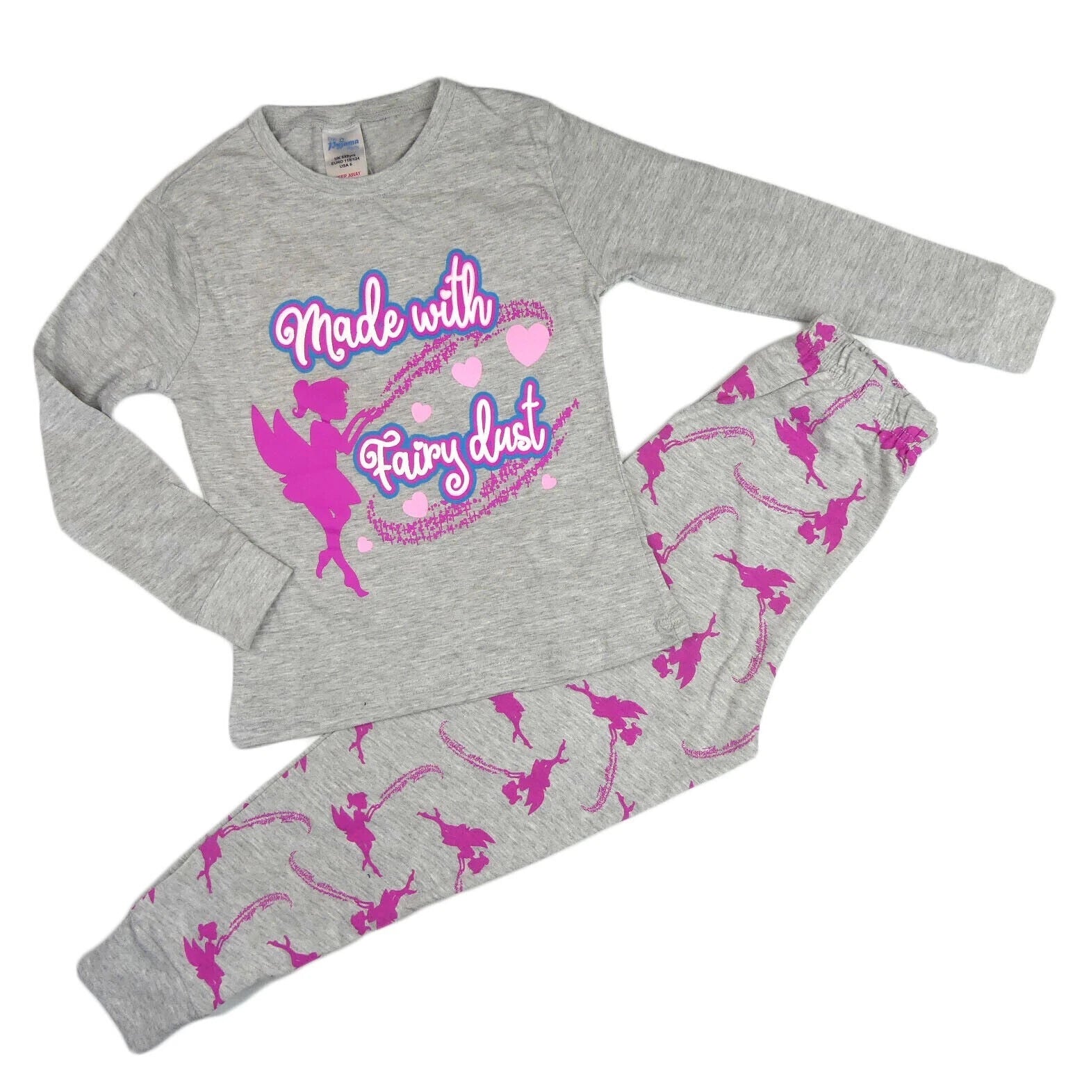 Girls Pyjamas  Short 'Fairy Dust' 5-13 Years 100% Cotton Reduced to clear