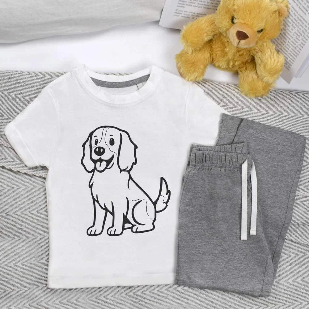 'English Springer Spaniel' Kids Nightwear / Pyjama Set (KP054427)