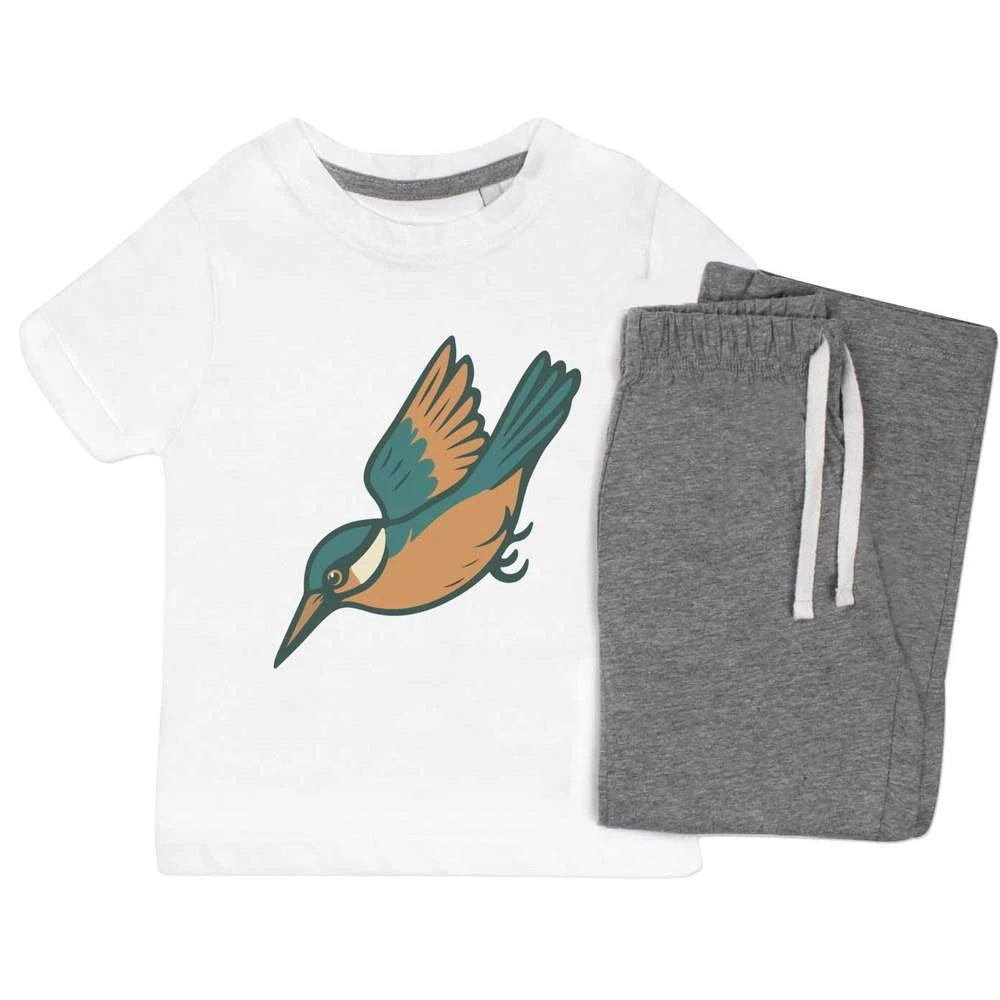 'Kingfisher Dive' Kids Nightwear / Pyjama Set (KP055724)